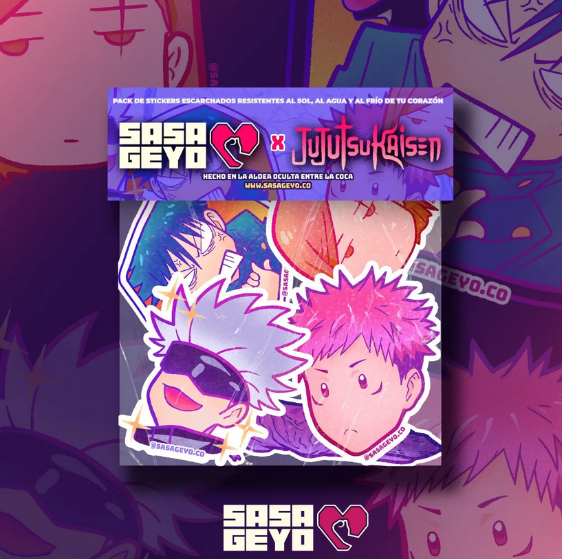 Pack de stickers Jujutsu Kaisen
