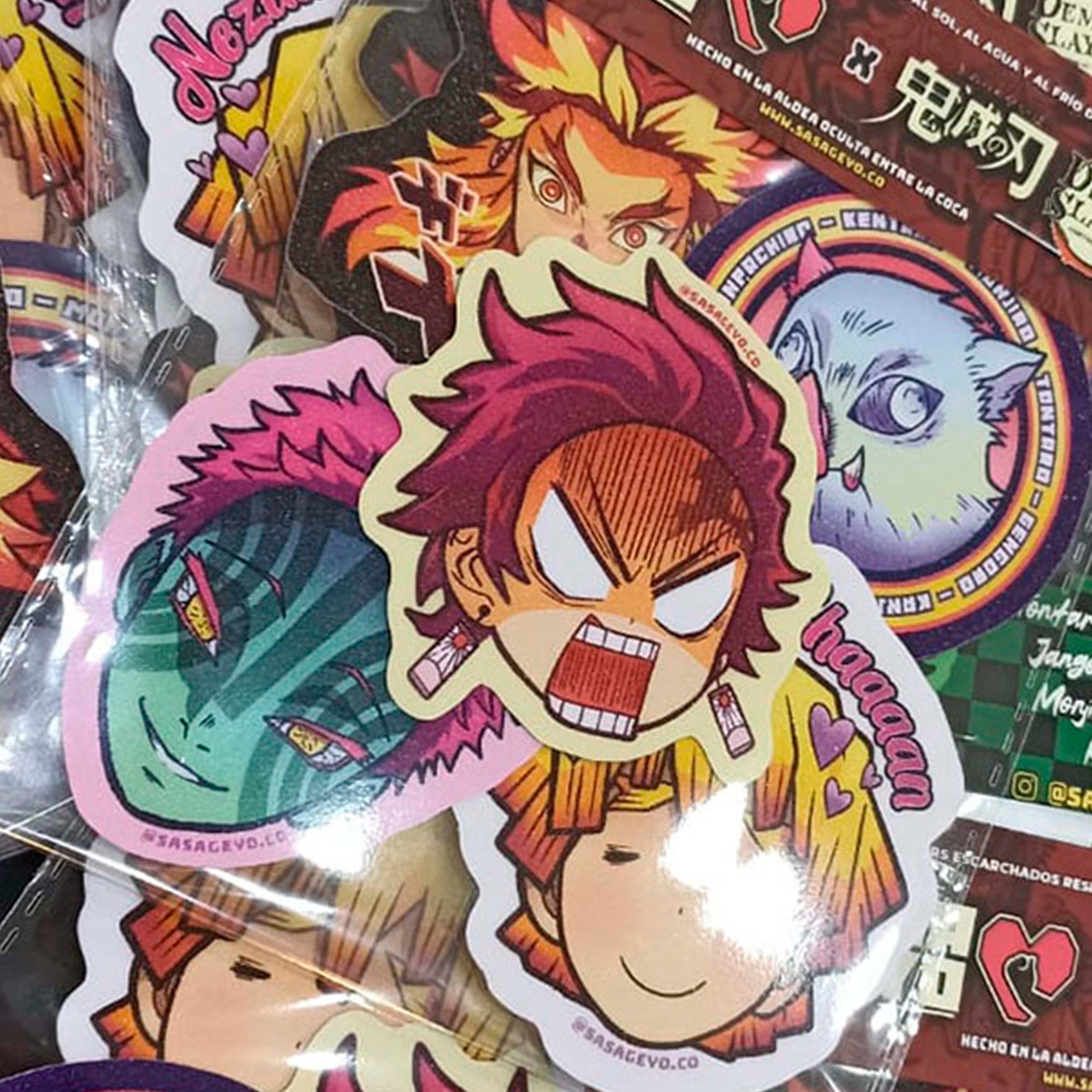 Pack de stickers Demon Slayer