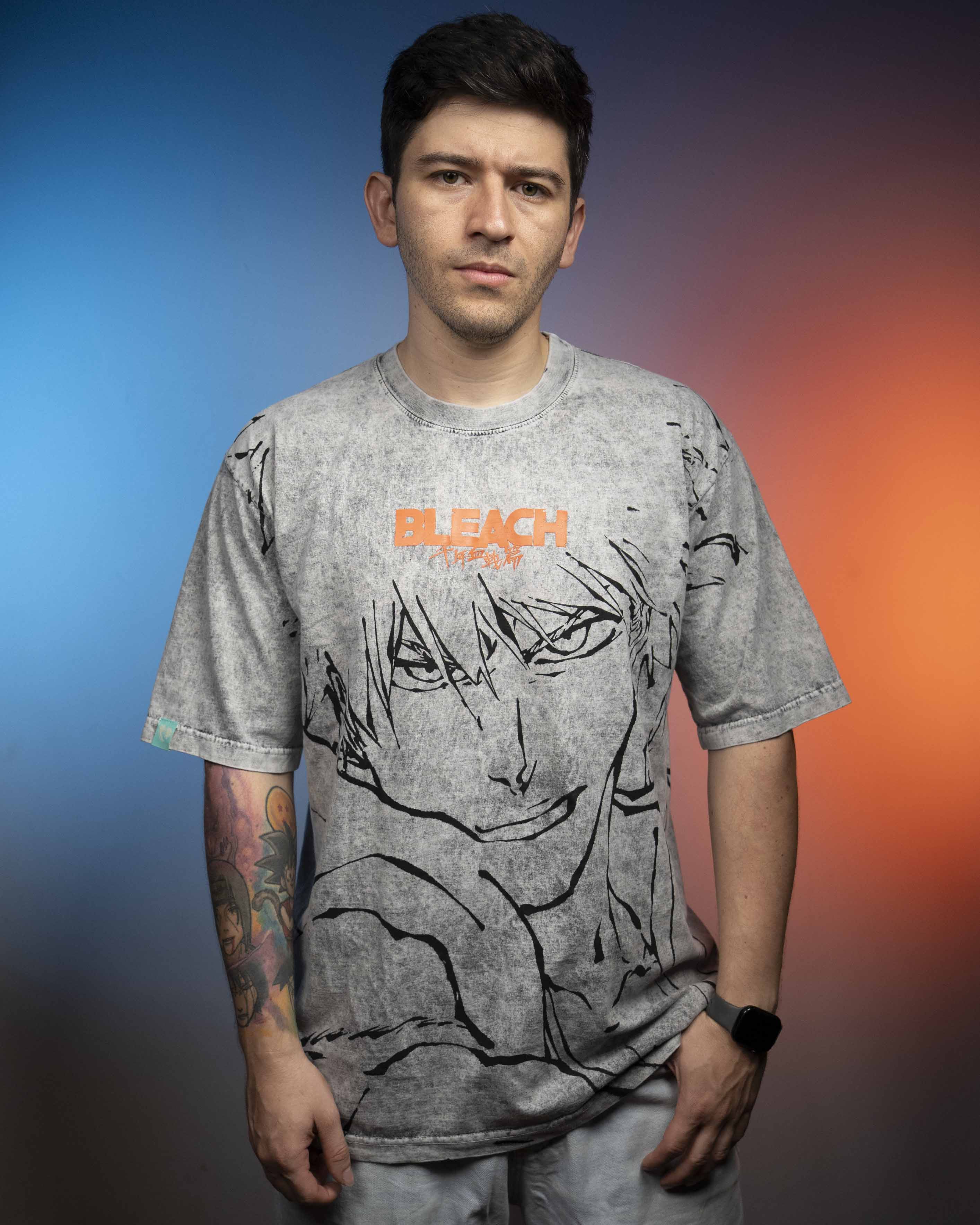 Camiseta Oversize Acidwash Bleach