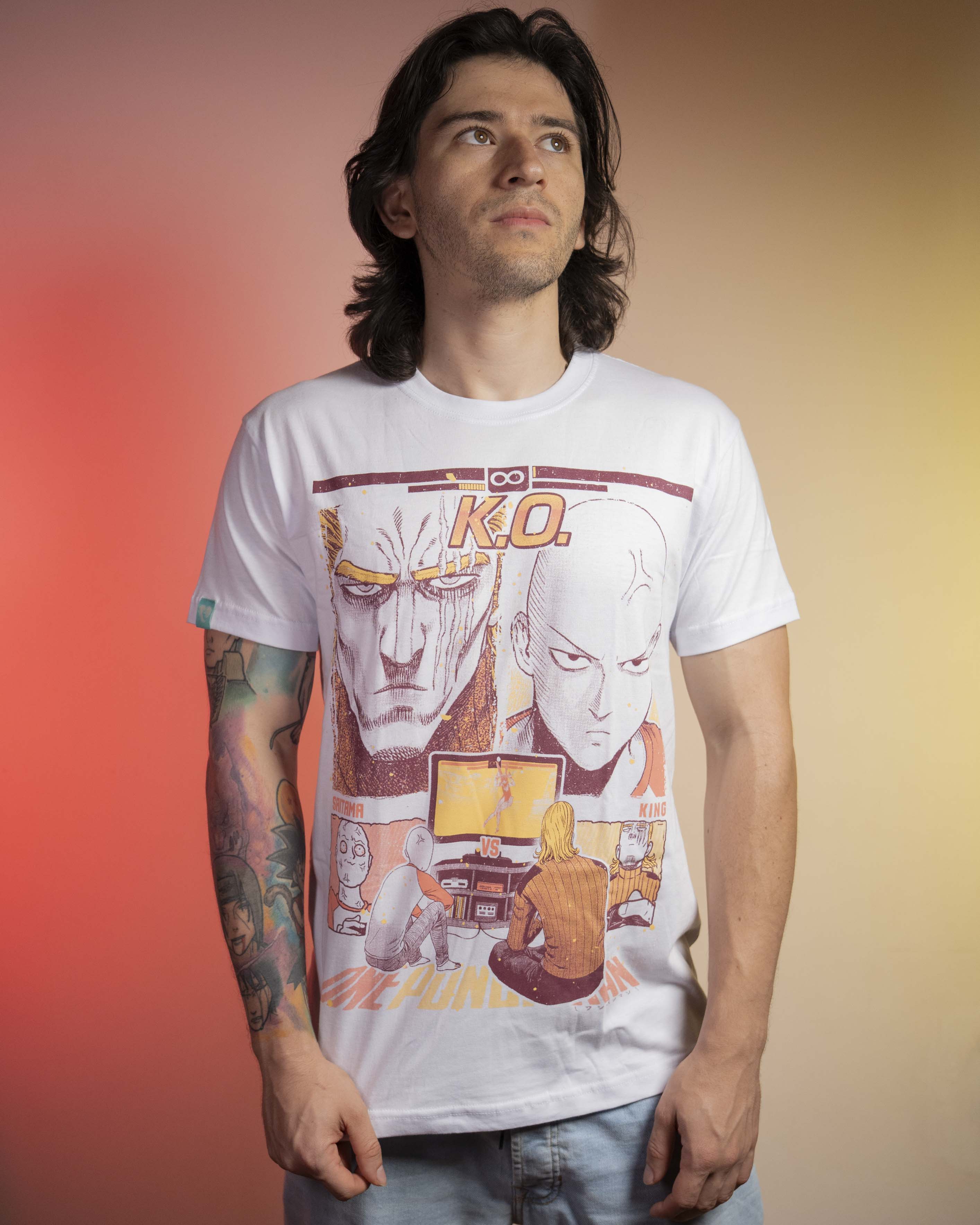 Camiseta One punch Man - Saitama y King